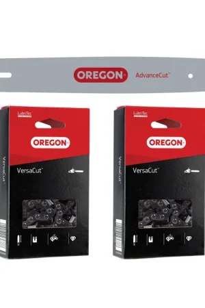 Soldes Guide-chaîne Oregon VersaCut Kombo + 2x chaîne de tronçonneuse 35 cm 3/8" LP 1,3 mm 50 TG ( 559166 )