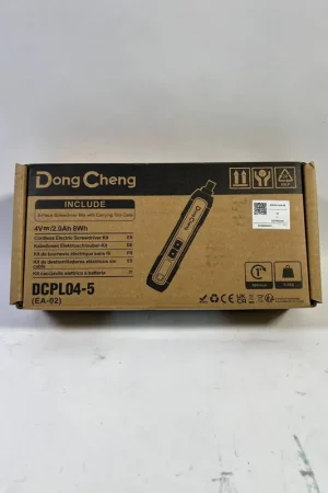 DongCheng Mini Akkuschrauber, 4V Akkuschrauber klein, 2000 mAh Lithium-Ionen-Akku, 3 Drehmoment, max. 5Nm, LED-Licht, 8-tlg. - Neuwertig Pas Cher