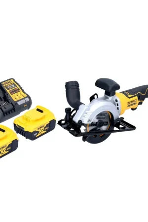 Prix Réduit DeWalt DCS 571 P2 Scie circulaire à main sans fil 18 V 115 mm Brushless + 2x batterie 5,0 Ah + chargeur