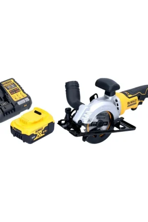 Achetez Aujourd'hui DeWalt DCS 571 P1 Scie circulaire à main sans fil 18 V 115 mm Brushless + 1x batterie 5,0 Ah + chargeur