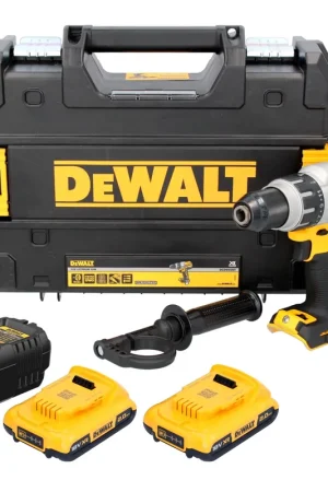 Usine Directe DeWalt DCD 996 18 V Brushless Li-Ion Perceuse visseuse à percussion sans fil à 3-étapes avec boîtier TSTAK + 1x Batterie DCB 184 2,0 Ah + Chargeur DCB 115