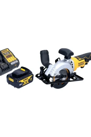 DeWalt DCS 571 M1 Scie circulaire portative sans fil 18 V 115 mm Brushless + 1x batterie 4,0 Ah + chargeur Paiement Sécurisé