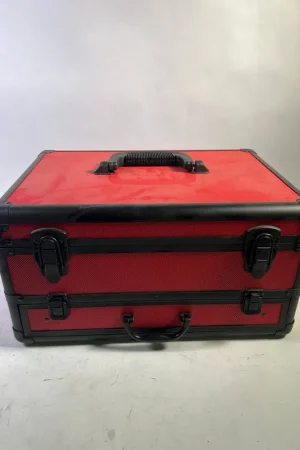 Commande En Gros Toolbrothers TX Coffret de transport en aluminium rouge pour visseuse à percussion et Perceuse visseuse à percussion sans fil + Set de forets, 70 pcs. + Insert cubique en mousse
