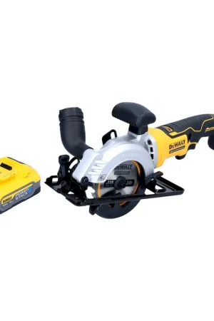 DeWalt DCS 571 N Scie circulaire portative sans fil 18 V 115 mm Brushless + 1x batterie Powerstack 5,0 Ah - sans chargeur Affaire À Saisir