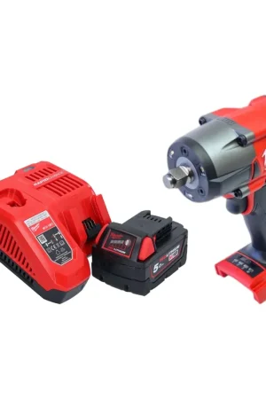 Bon Marché Milwaukee M18 FMTIW2F12-501 Clé à choc sans fil 18 V 745 Nm 1/2" Brushless + 1x batterie 5,0 Ah + chargeur