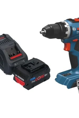Prix Réduit Bosch GSB 18V-65 Professional Perceuse-visseuse à percussion sans fil 18 V 65 Nm Brushless + 1x batterie ProCORE 5,5 Ah + chargeur
