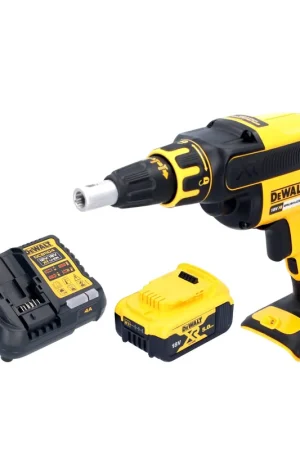 DeWalt DCF 620 P1 Visseuse pour cloisons sèches sans fil 18 V 30 Nm Brushless + 1x batterie 5,0 Ah + chargeur Réduction