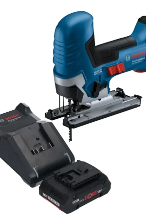 Must-Have Bosch GST 18V-125 S Professional Scie sauteuse sans fil 18 V 125 mm Brushless + 1x batterie ProCORE 4,0 Ah + chargeur