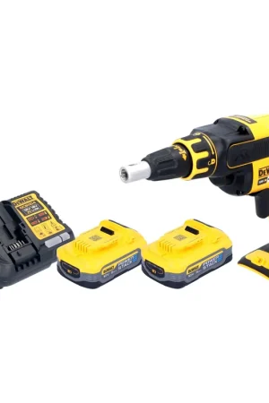 DeWalt DCF 620 H2 Visseuse pour cloisons sèches sans fil 18 V 30 Nm Brushless + 2x Powerstack batterie 5,0 Ah + chargeur Soldes