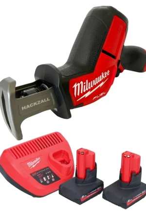 Milwaukee M12 CHZ-502 Scie sabre sans fil 12 V Brushless + 2 batteries 5,0 Ah + chargeur Remise