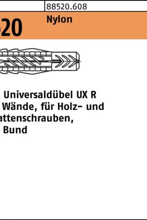 Commander Vite FISCHER Tampon universel UX D8xL50mm ( 8000258607 )