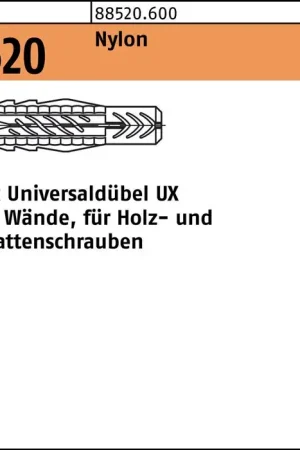 Achat Immédiat FISCHER Tampon universel UX D10xL60mm ( 8000258600 )
