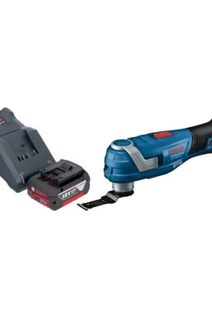Pas Cher Bosch GOP 18V-34 Professional Cutter multifonctions sans fil 18 V Starlock Plus + 1x batterie 4,0 Ah + chargeur