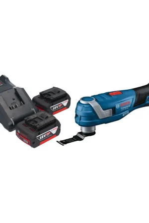 Bosch GOP 18V-34 Professional Cutter multifonctions sans fil 18 V Starlock Plus + 2x batterie 5,0 Ah + chargeur Offre Spéciale