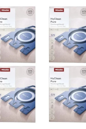 Nouvelle Collection Miele 4x HyClean Pure GN Sacs à poussière 16 pièces avec filtre ( 4x 12421130 ) pour Complete C2 / C3 / Classic C1 / S8 / S5 / S2