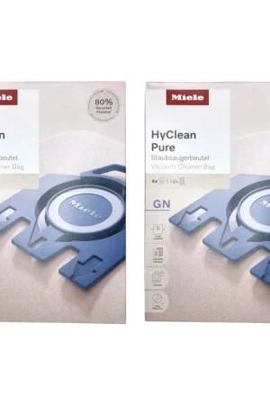 Acheter En Ligne Miele 2x HyClean Pure GN Sacs à poussière 8 pièces avec filtre ( 2x 12421130 ) pour Complete C2 / C3 / Classic C1 / S8 / S5 / S2