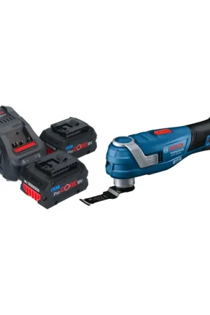 Paiement Sécurisé Bosch GOP 18V-34 Professional Multi-Cutter 18 V Starlock Plus + 2 batteries ProCORE 5,5 Ah + chargeur