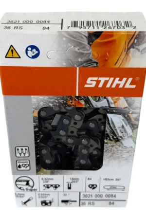 Stihl 3/8" Rapid Super (RS) Chaîne de tronçonneuse 63 cm 3/8" 1,6 mm ( 36210000084 ) Paiement Sécurisé