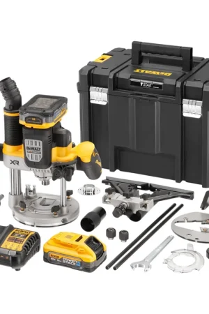 Prix Cassé DeWalt DCW 620 H2T Défonceuse sans fil 18 V 12 mm Brushless + 2 batteries Powerstack 5,0 Ah + chargeur + TSTAK