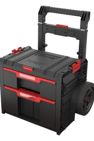 Top Vente Toolbrothers RHINO L Drawer 2 Cart Plus ECO - Coffre à outils mobile à tiroirs 9,5 l 12 l avec double poignée télescopique