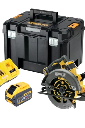 Scie circulaire sans fil 54V XR FlexVolt 190 mm Brushless + lame + TSTAK DeWALT DCS 578 NT - sans batterie, sans chargeur Promotion