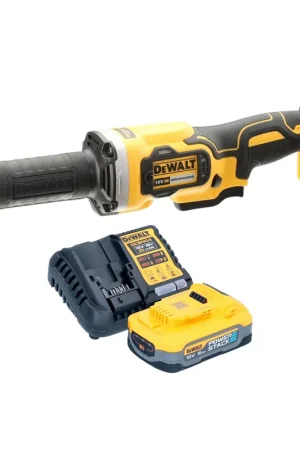 Meuleuse droite sans fil DeWalt DCG 426 H1 18 V Brushless + 1 batterie Powerstack 5,0 Ah + chargeur Satisfait Ou Remboursé