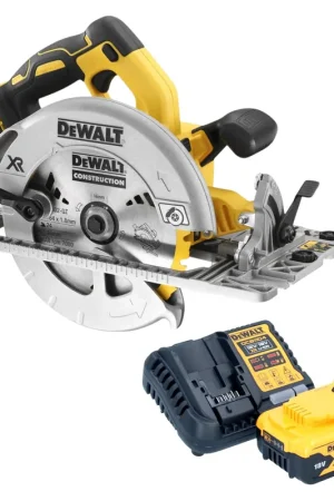 Produit De Marque DeWalt DCS 572 P1 Scie circulaire portative sans fil 18 V 184 mm Brushless + 1x batterie 5,0 Ah + chargeur