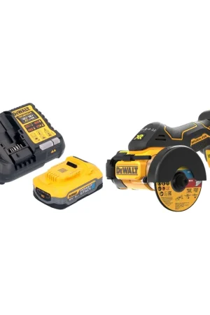 Top Vente DeWalt DCS 438 H1 Scie multifonction sans fil 18 V 76 mm Brushless + 1 batterie Powerstack 5,0 Ah + chargeur