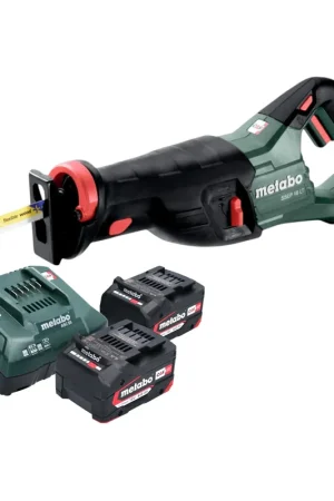 Scie sabre sans fil Metabo SSEP 18 LT 18 V 32 mm + 2 batteries 4,0 Ah + chargeur Authentique