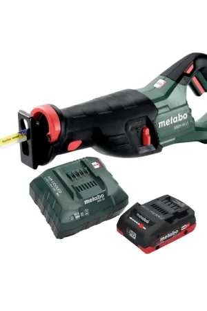 Scie sabre sans fil Metabo SSEP 18 LT 18 V 32 mm + 1 batterie LiHD 4,0 Ah + chargeur Livraison Express