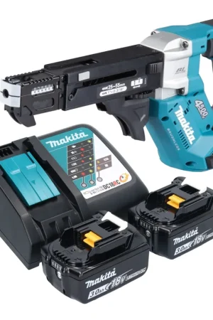Affaire À Saisir Visseuse sans fil Makita DFR 552 RF 18 V 25 - 55 mm Brushless + 2 batteries 3,0 Ah + chargeur