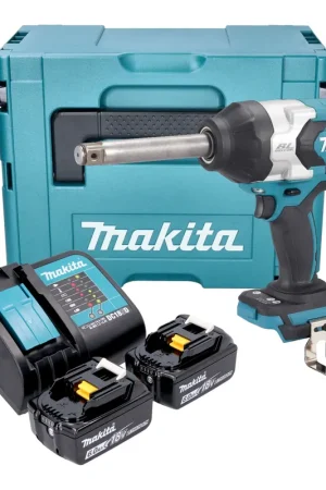 Visseuse à chocs sans fil Makita DTW 1005 SGJ 18 V 1360 Nm 3/4" Brushless + 2 batteries 6,0 Ah + chargeur + Makpac Jusqu'à Épuisement Des Stocks