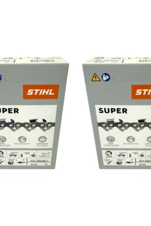 Stihl 2x 3/8" Rapid Super 3 (RS3) chaîne de scie 50 cm 3/8" 1,6 mm 72 TG 2 pièces ( 2x 36260000072 ) Meilleur Prix