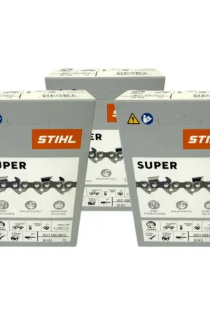 Seulement Aujourd'hui Stihl 3x 3/8" Rapid Super 3 (RS3) chaîne de scie 50 cm 3/8" 1,6 mm 72 TG 3 pièces ( 3x 36260000072 )