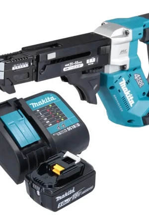 Visseuse sans fil Makita DFR 552 ST1 18 V 25 - 55 mm Brushless + 1 batterie 5,0 Ah + chargeur Nouvel Arrivage