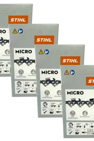 Bon Marché Stihl 4x 1/4" Picco Micro 3 (PM3) chaîne de scie 30 cm 1/4" P 1,1 mm 64 TG 4 pièces ( 4x 36700000064 )