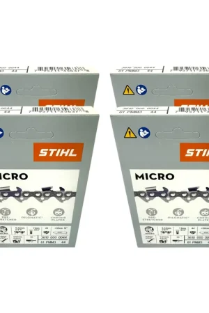 Stihl 4x 3/8" Picco Micro Mini 3 (PMM3) chaîne de scie 30 cm 3/8" P 1,3 mm 44 TG 4 pièces ( 4x 36100000044 ) Prix Cassé