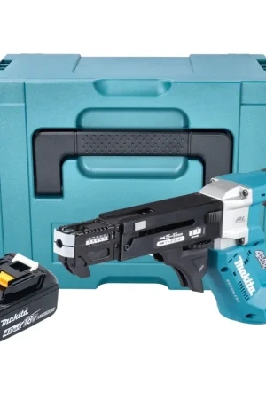 Marque Visseuse sans fil Makita DFR 552 M1J 18 V 25 - 55 mm Brushless + 1 batterie 4,0 Ah + Makpac - sans chargeur