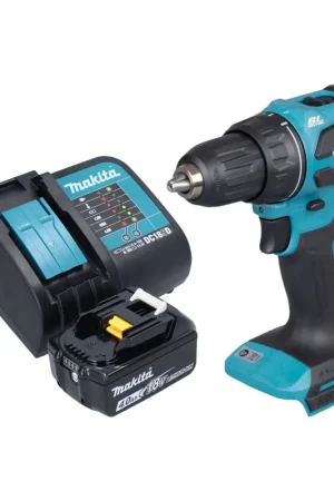 Bon Plan Perceuse-visseuse sans fil Makita DDF 490 SM1 18 V 65 Nm 1/2" Brushless + 1 batterie 4,0 Ah + chargeur