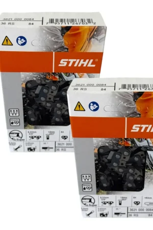 Stihl 2x 3/8" Rapid Super (RS) chaîne de scie 63 cm 3/8" 1,6 mm 2 pièces ( 2x 36210000084 ) Haute Qualité