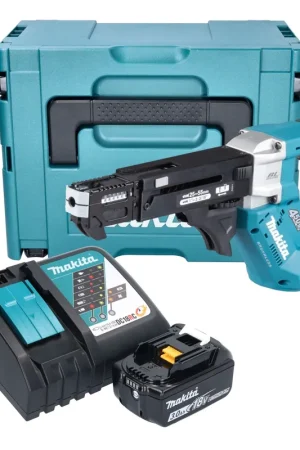 Visseuse sans fil Makita DFR 552 RF1J 18 V 25 - 55 mm Brushless + 1 batterie 3,0 Ah + chargeur + Makpac Bon Plan