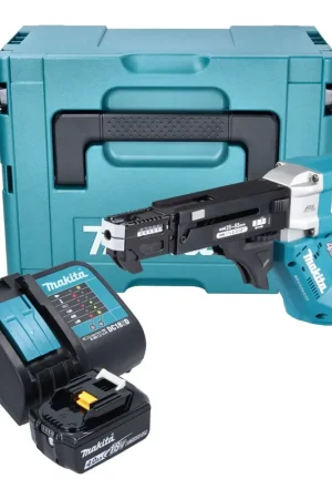 Visseuse sans fil Makita DFR 552 SM1J 18 V 25 - 55 mm Brushless + 1 batterie 4,0 Ah + chargeur + Makpac Meilleur Choix