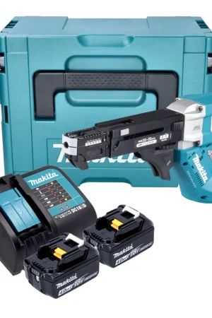 Visseuse sans fil Makita DFR 552 SMJ 18 V 25 - 55 mm Brushless + 2 batteries 4,0 Ah + chargeur + Makpac Prix Réduit