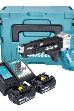 Visseuse sans fil Makita DFR 552 RMJ 18 V 25 - 55 mm sans balais + 2 batteries 4,0 Ah + chargeur + Makpac Prix Choc