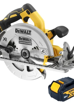 DeWalt DCS 572 N Scie circulaire à main sans fil 18 V 184 mm Brushless + 1x batterie 4,0 Ah - sans chargeur Prix Cassé