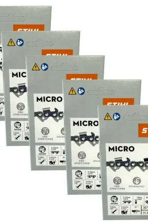 Stihl 5x 1/4" Picco Micro 3 (PM3) chaîne de scie 30 cm 1/4" P 1,1 mm 64 TG 5 pièces ( 5x 36700000064 ) Offre Spéciale