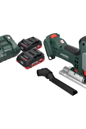Scie sauteuse sans fil Metabo STA 18 LTX 100 18 V 100 mm Brushless + 2 batteries LiHD 4,0 Ah + chargeur Remise