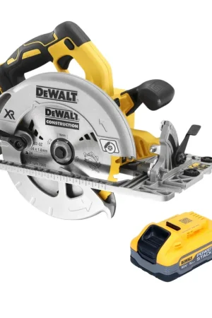 Paiement Sécurisé DeWalt DCS 572 N Scie circulaire portative sans fil 18 V 184 mm Brushless + 1x batterie Powerstack 5,0 Ah - sans chargeur
