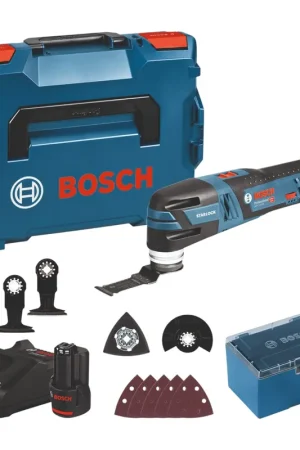 Affaire À Saisir Bosch GOP 12V-28 Professional Multi Cutter 12 V ( 06018B5006 ) + 2 batteries 3,0 Ah + chargeur + L-Boxx