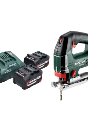 Metabo STB 18 L 90 Scie sauteuse sans fil 18 V 90 mm + 2x batterie 4,0 Ah + chargeur Commander Maintenant